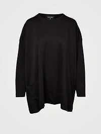Long T-Shirt With Patch Pocket