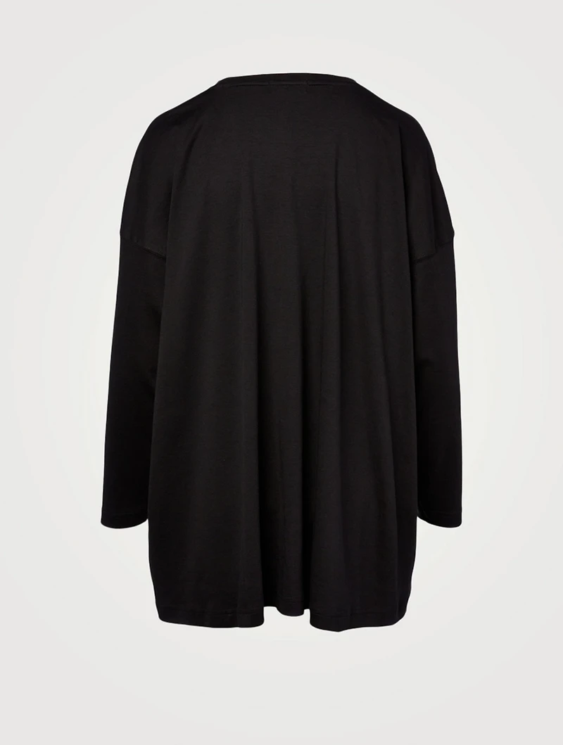 Long T-Shirt With Patch Pocket