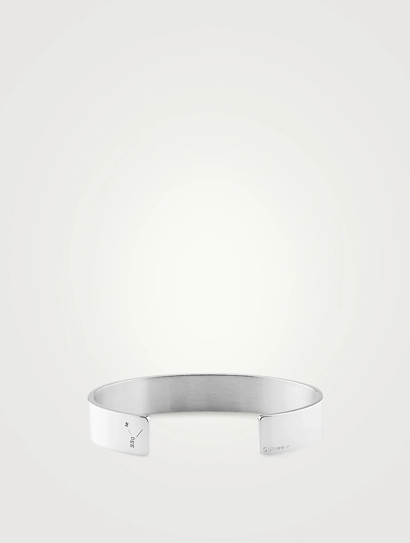 33g Polished Sterling Silver Ribbon Bracelet