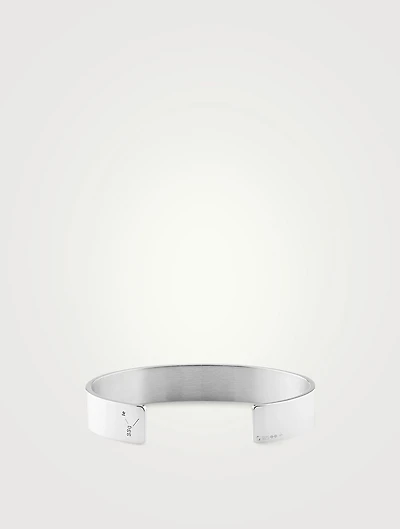 33g Polished Sterling Silver Ribbon Bracelet
