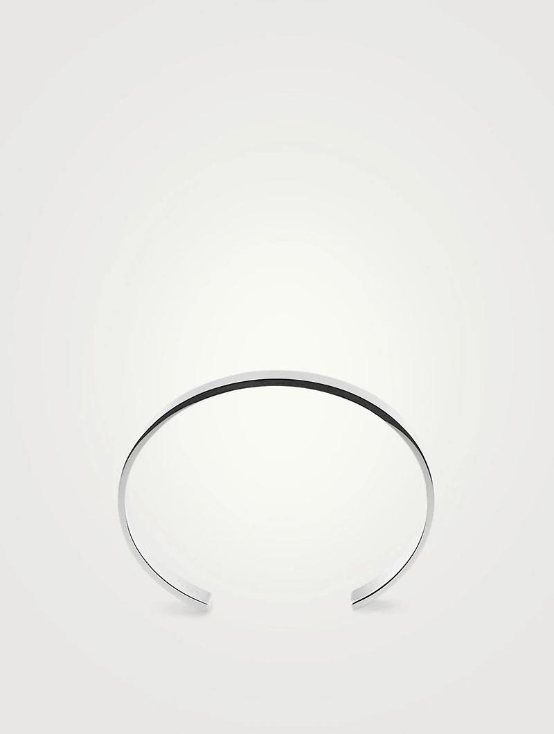 33g Polished Sterling Silver Ribbon Bracelet