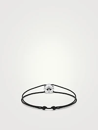 3g Polished Sterling Silver Entrelacs Cord Bracelet