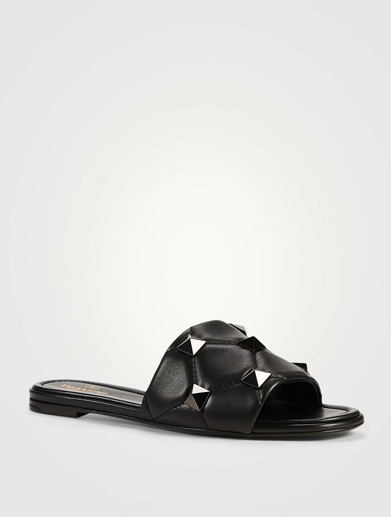 Roman Stud Leather Slide Sandals