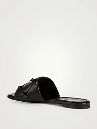 Roman Stud Leather Slide Sandals
