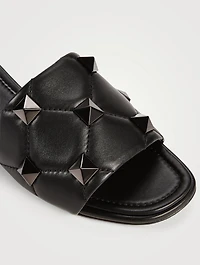 Roman Stud Leather Slide Sandals