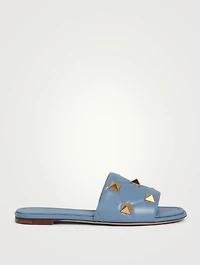 Roman Stud Leather Slide Sandals