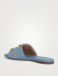 Roman Stud Leather Slide Sandals