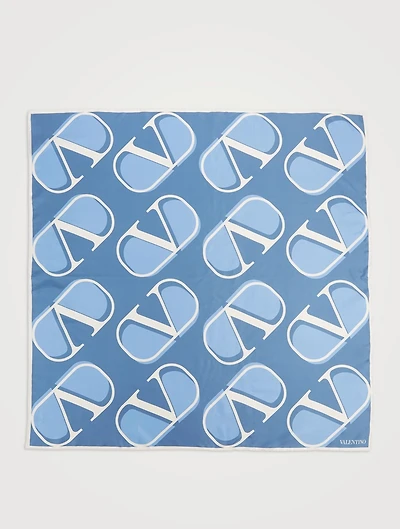 Silk Scarf In VLOGO Print