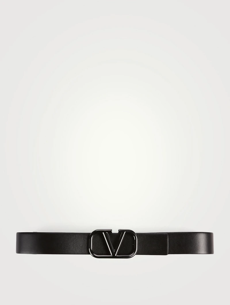 VLOGO Signature Leather Belt