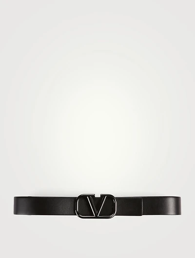 VLOGO Signature Leather Belt