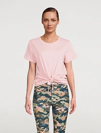 Split Cotton T-Shirt