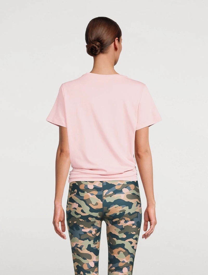 Split Cotton T-Shirt