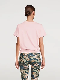 Split Cotton T-Shirt