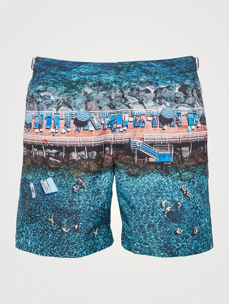 Bulldog Photographic Mid-Length Swim Shorts
