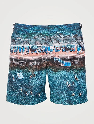 Bulldog Photographic Mid-Length Swim Shorts