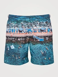 Bulldog Photographic Mid-Length Swim Shorts