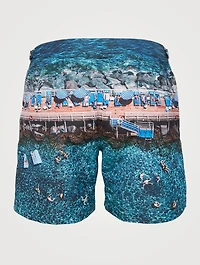 Bulldog Photographic Mid-Length Swim Shorts