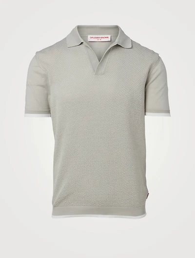 Horton Lattice Stitch Polo Shirt