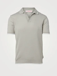 Horton Lattice Stitch Polo Shirt
