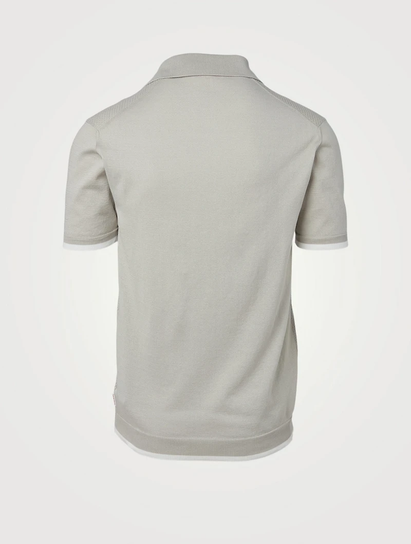 Horton Lattice Stitch Polo Shirt