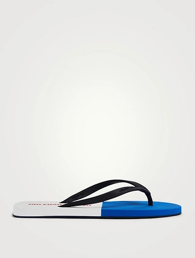 Halston Rubber Flip-Flop Sandals