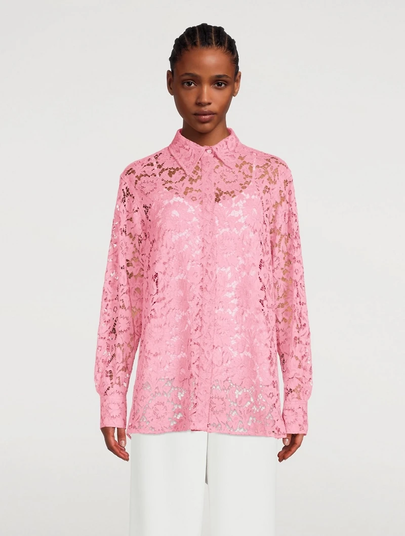 Heavy Lace Long-Sleeve Shirt