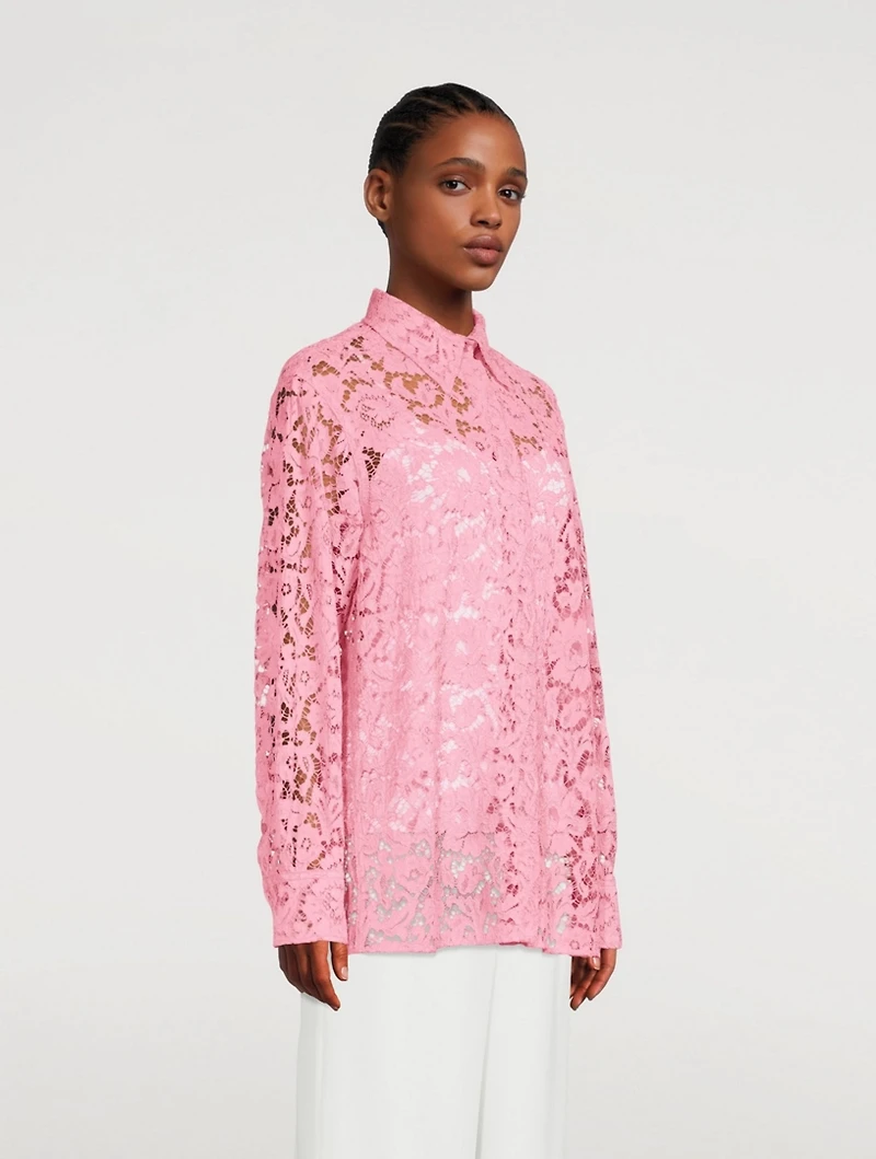 Heavy Lace Long-Sleeve Shirt