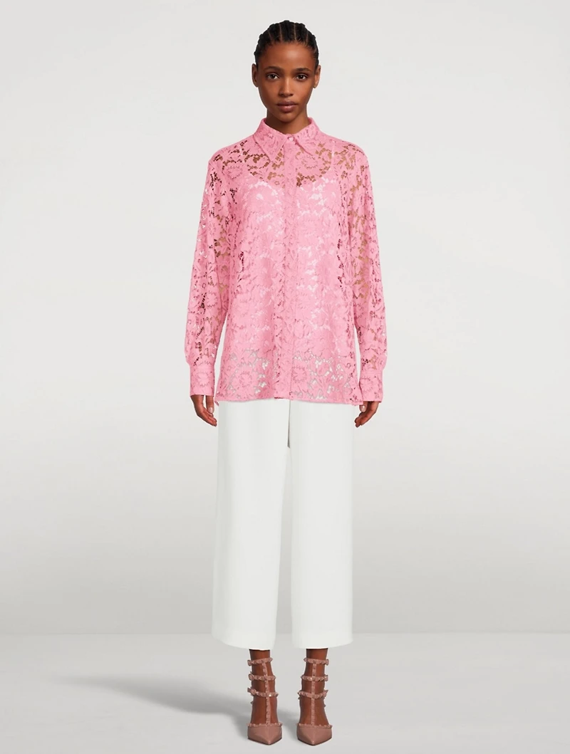 Heavy Lace Long-Sleeve Shirt