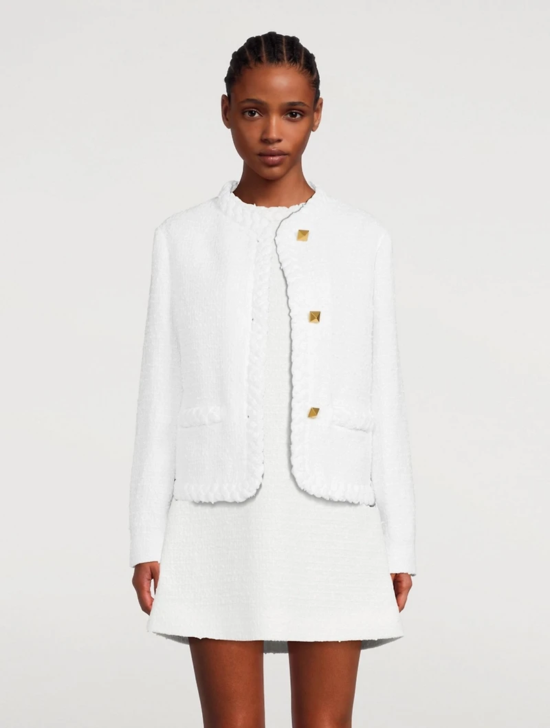 Roman Stud Tweed Jacket