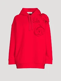 Cotton Hoodie With Applique
