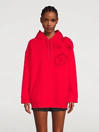 Cotton Hoodie With Applique