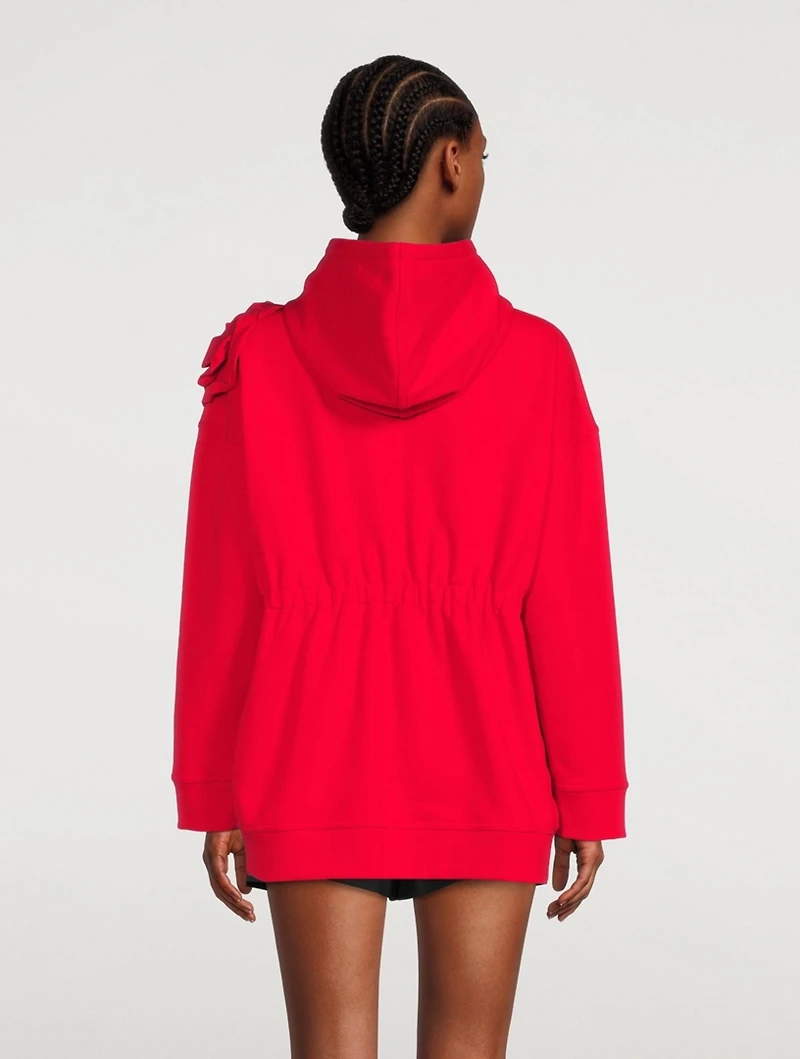 Cotton Hoodie With Applique