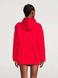 Cotton Hoodie With Applique