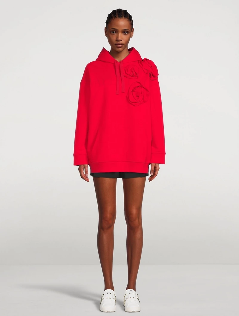 Cotton Hoodie With Applique