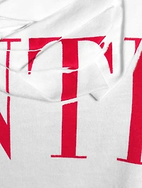 Cropped Logo T-Shirt With Lace