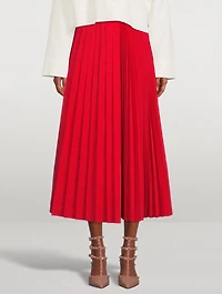 Pleated Midi Skirt