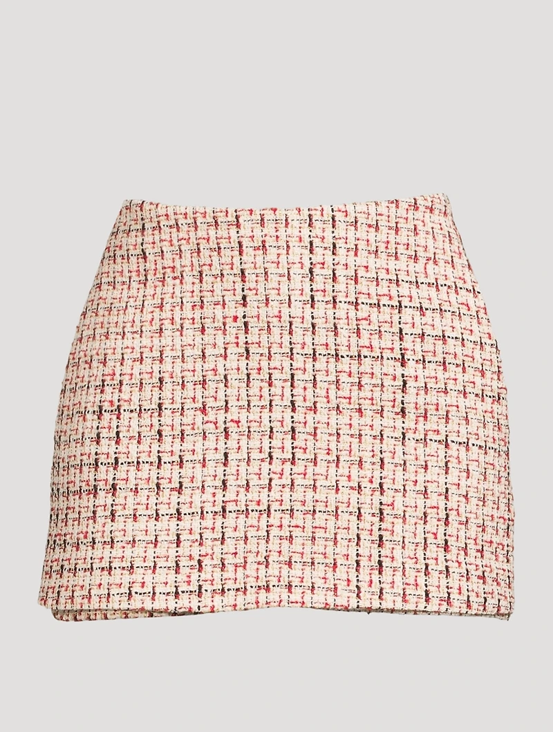 Lurex Tweed Mini Skort