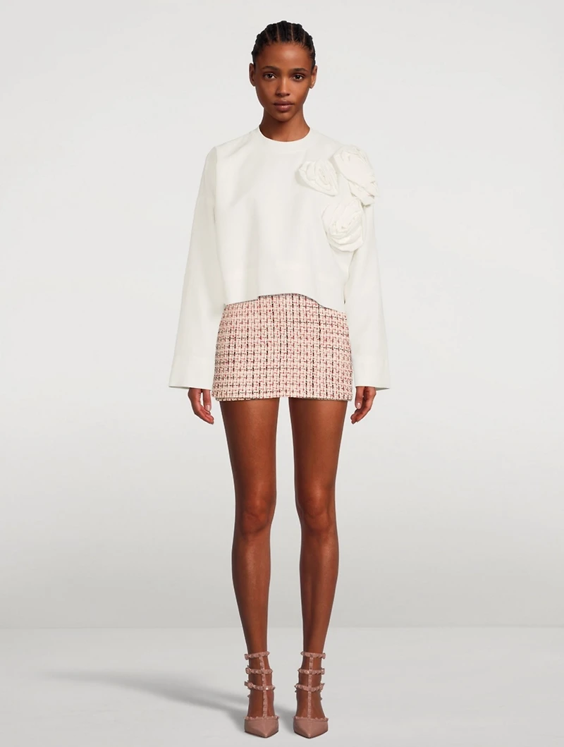 Lurex Tweed Mini Skort