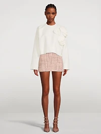 Lurex Tweed Mini Skort