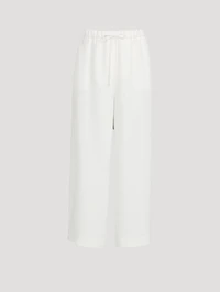 Silk Cropped Pants