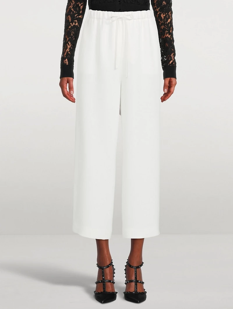 Silk Cropped Pants