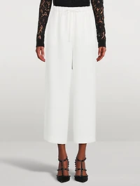 Silk Cropped Pants