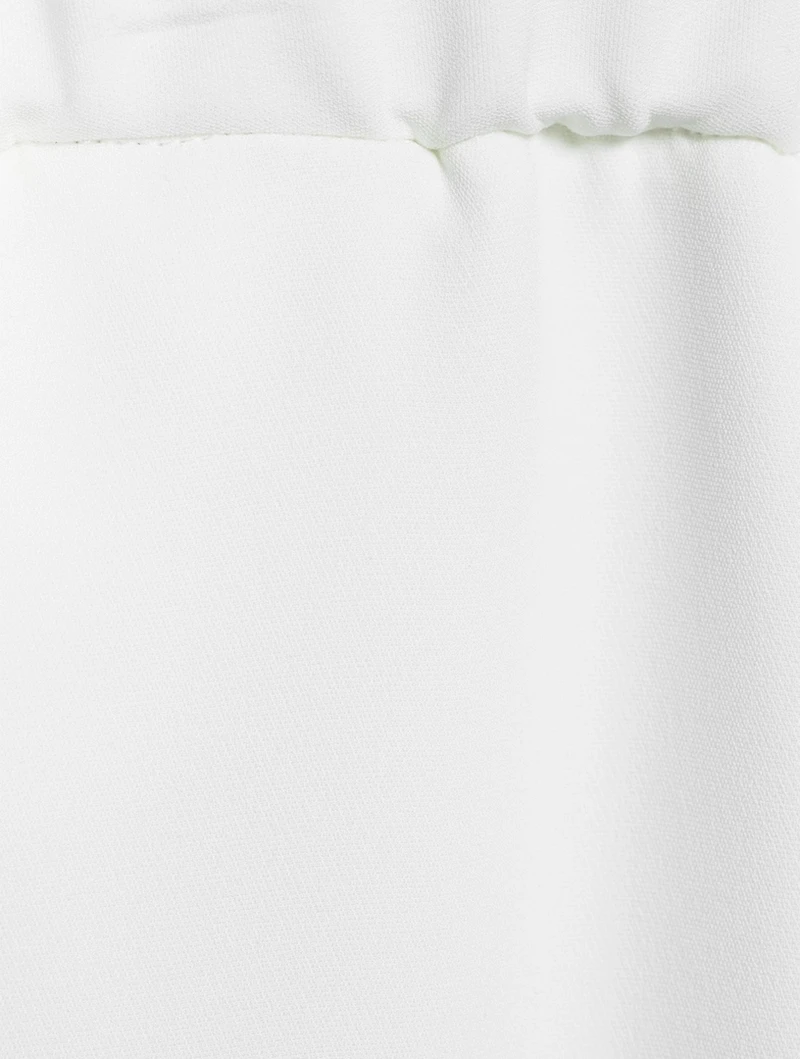 Silk Cropped Pants