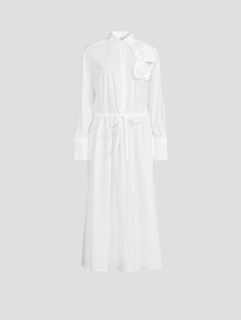 Cotton Long Shirt Dress