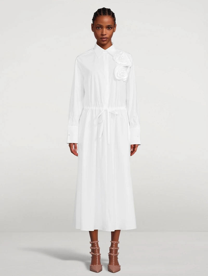 Cotton Long Shirt Dress