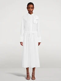 Cotton Long Shirt Dress