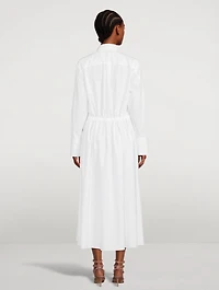 Cotton Long Shirt Dress