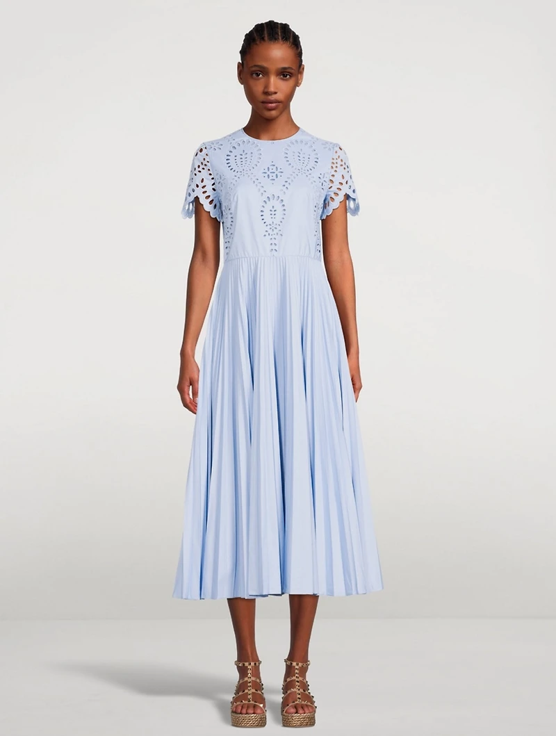 San Gallo Techno Poplin Midi Dress
