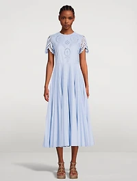 San Gallo Techno Poplin Midi Dress