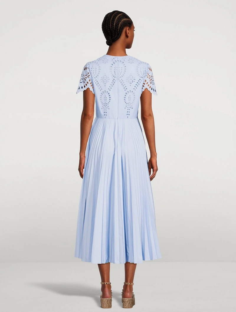 San Gallo Techno Poplin Midi Dress